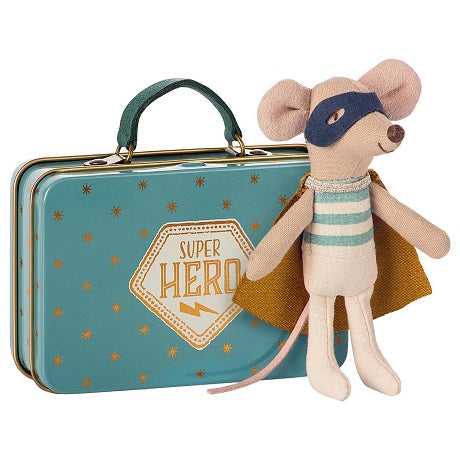 Super Hero Mouse in Suitcase