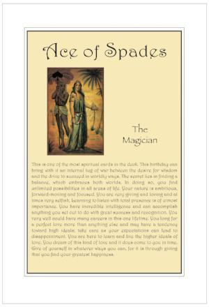 Ace of Spades Birthday Card