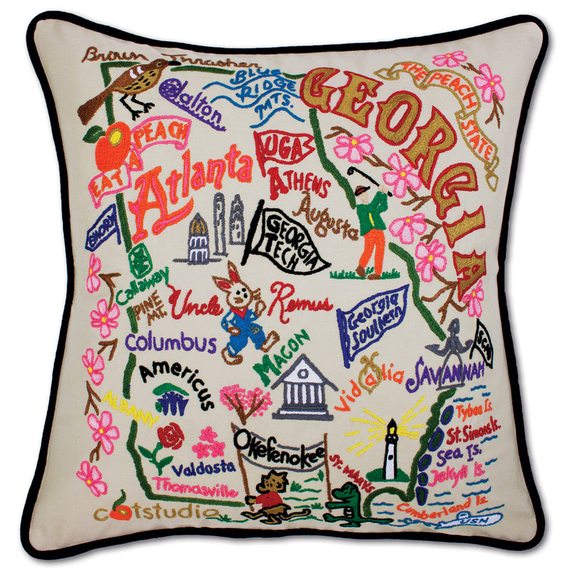 Catstudio Geography Pillows - US States