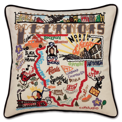 Catstudio Geography Pillows - US States