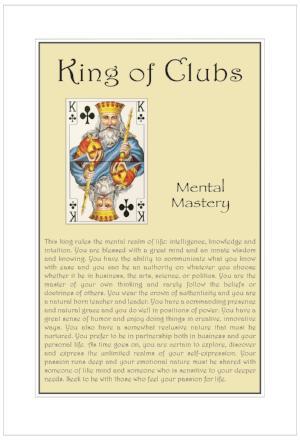 King of Clubs Birthday Card