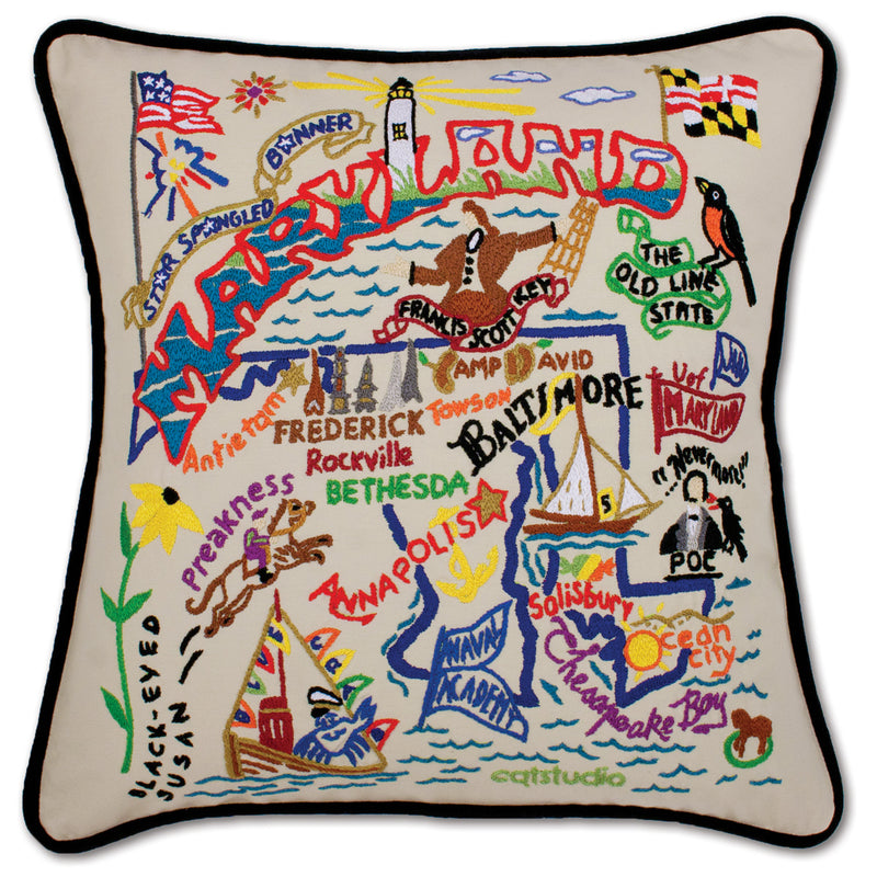 Catstudio Geography Pillows - US States