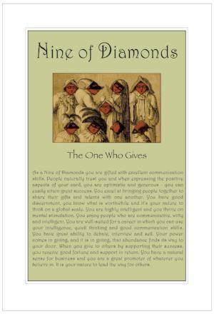 Nine of Diamonds Birthday Card