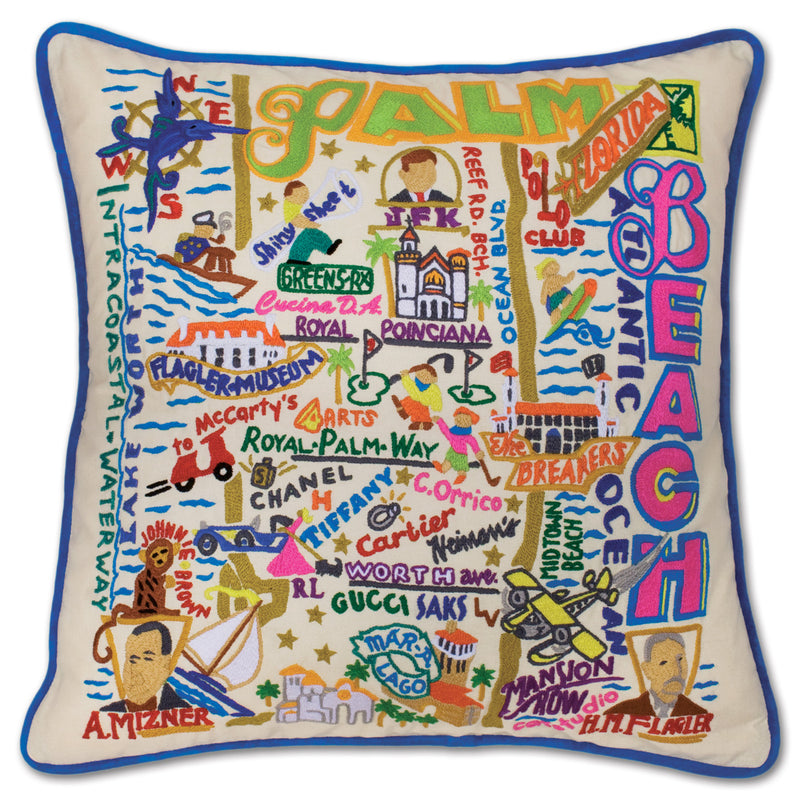 Catstudio Geography Pillows - Cities & Destinations