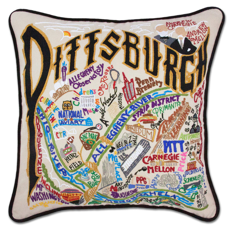 Catstudio Geography Pillows - Cities & Destinations