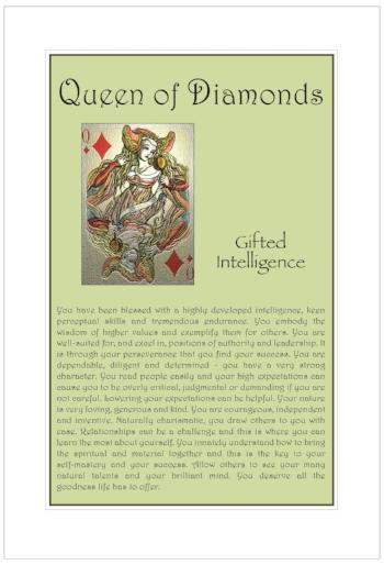Queen of Diamonds Birthday Card