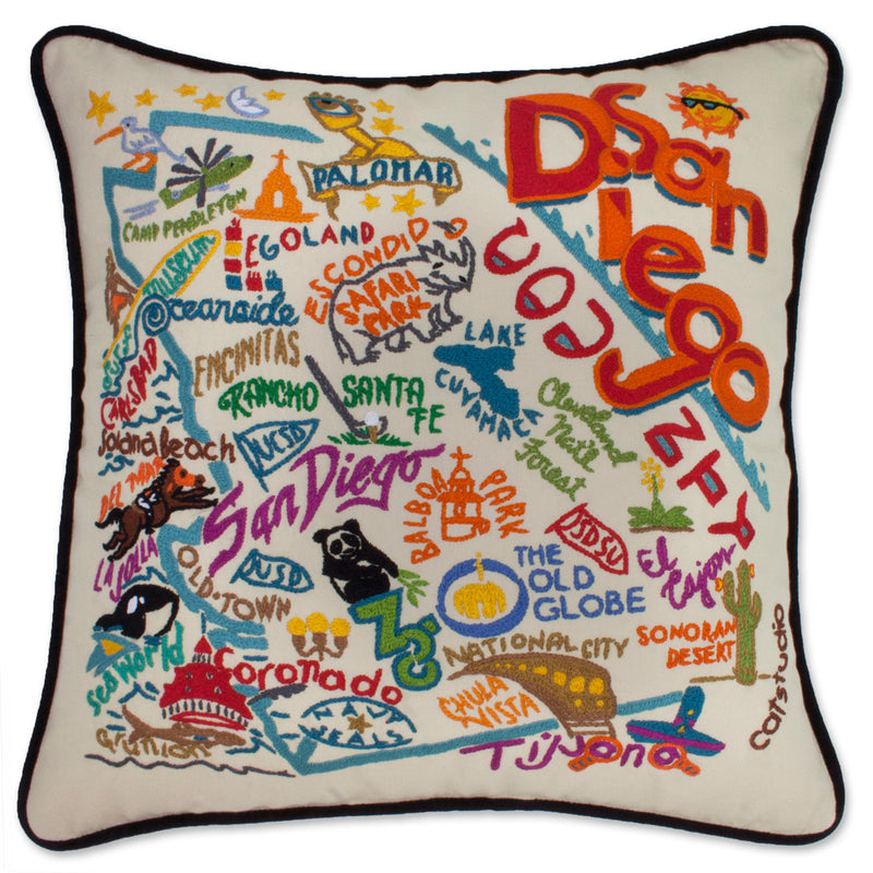 Catstudio Geography Pillows - Cities & Destinations