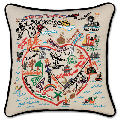 Catstudio Geography Pillows - Cities & Destinations