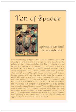 Ten of Spades Birthday Card