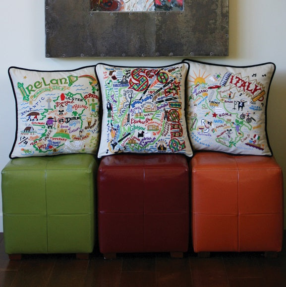 Catstudio Geography Pillows - World Collection