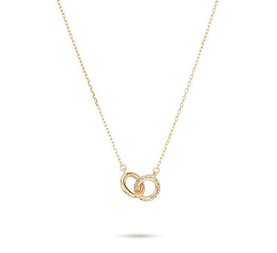 Pavé Interlocking Loop Necklace