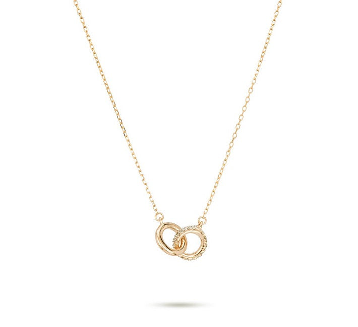 Pavé Interlocking Loop Necklace